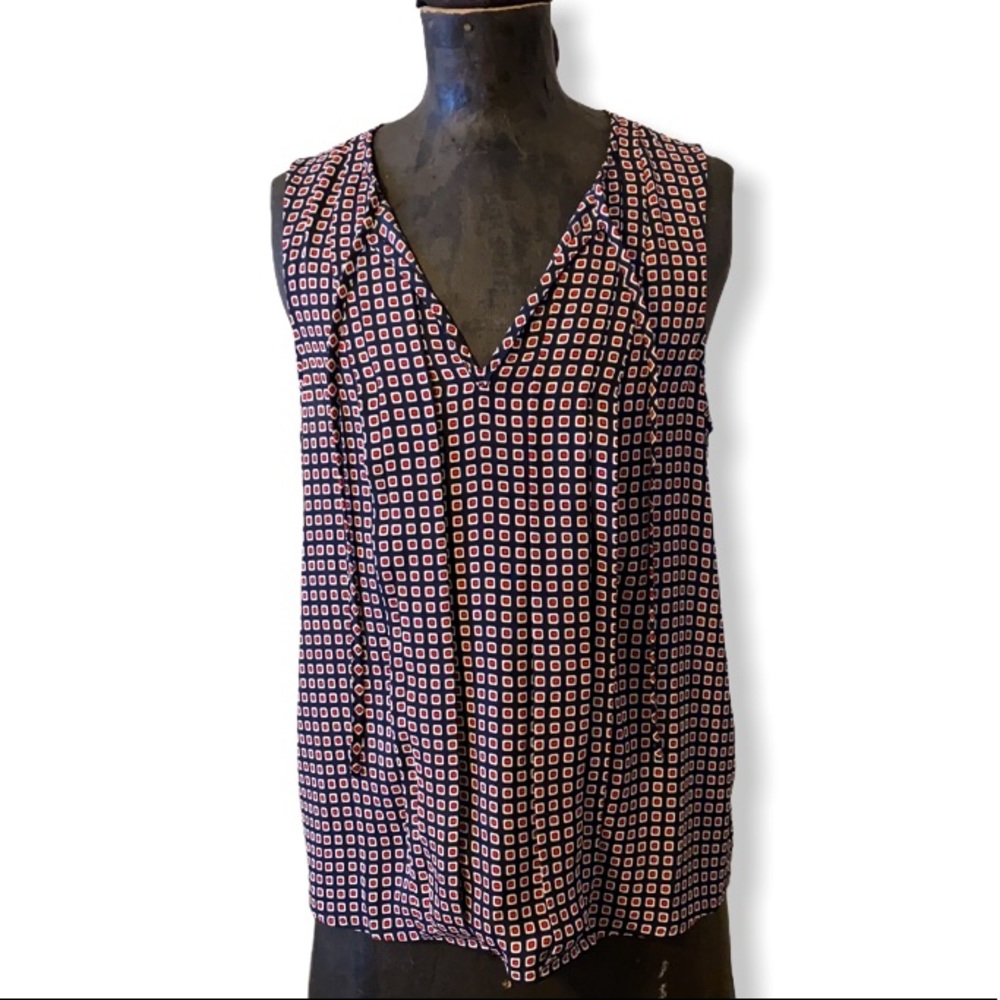NWT J. Crew Geometric Printed Blouse